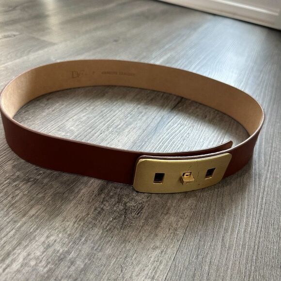 Diane Von Furstenberg Seraphina Leather Belt - Size Petite - Picture 6 of 10